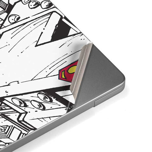 DC Comics Superman Flying Over City Pose Apple MacBook Pro 14-inch Skin