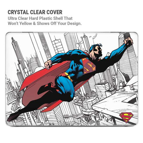 DC Comics Superman Flying Over City Pose MacBook Cases