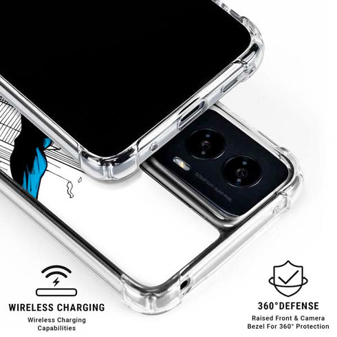 DC Comics Superman Flying Over City Pose Moto G Power 5G (2024) Clear Case