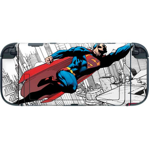 DC Comics Superman Flying Over City Pose Nintendo Switch 2 (2025) with Joy-Con Skin