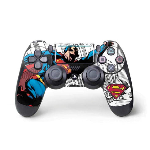 DC Comics Superman Flying Over City Pose PlayStation PS4 Skins