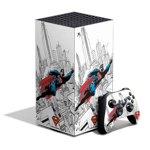 DC Comics Superman Flying Over City Pose XBox Series X Digital Edition Bundle Skin