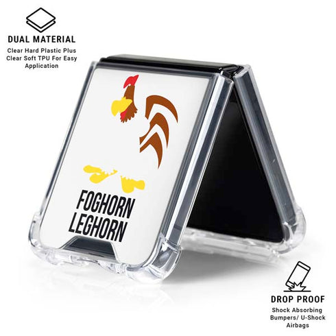Looney Tunes Foghorn Leghorn Identity Galaxy Z Flip7 Clear Case