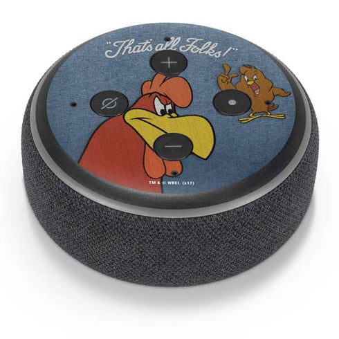 Looney Tunes Foghorn Leghorn Thats All Folks Amazon Echo Dot Skin
