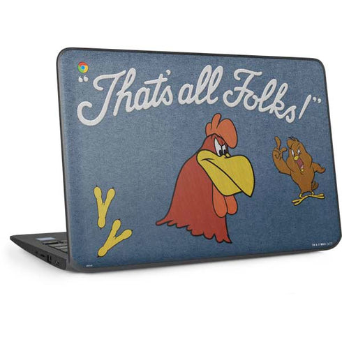 Looney Tunes Foghorn Leghorn Thats All Folks HP Chromebook Skin