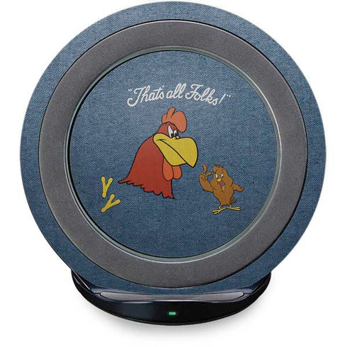 Looney Tunes Foghorn Leghorn Thats All Folks Fast Charge Wireless Charging Stand Skin