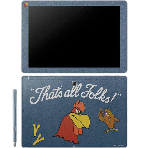 Looney Tunes Foghorn Leghorn Thats All Folks Galaxy Book 12in Skin