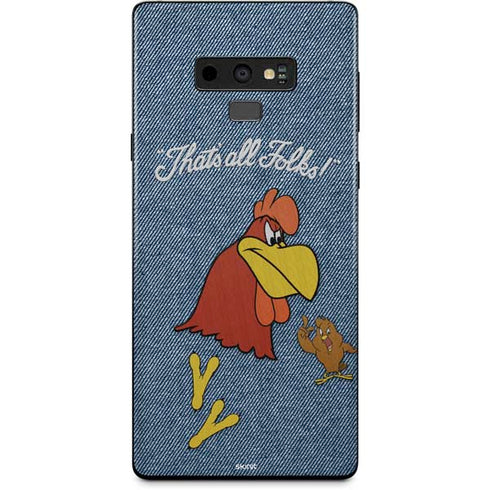 Looney Tunes Foghorn Leghorn Thats All Folks Galaxy Note 9 Skin