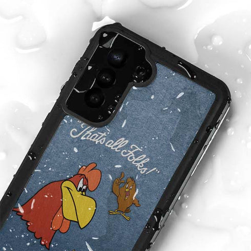 Looney Tunes Foghorn Leghorn Thats All Folks Galaxy S24 Plus Waterproof Case