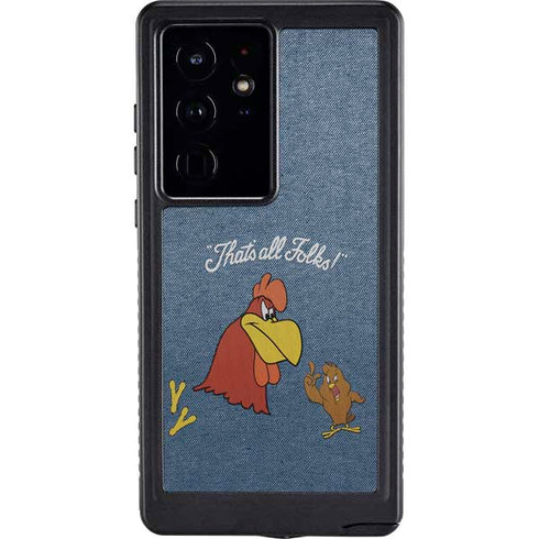 Looney Tunes Foghorn Leghorn Thats All Folks Galaxy S24 Ultra Waterproof Case
