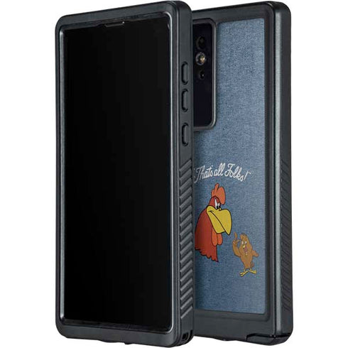 Looney Tunes Foghorn Leghorn Thats All Folks Galaxy S24 Ultra Waterproof Case