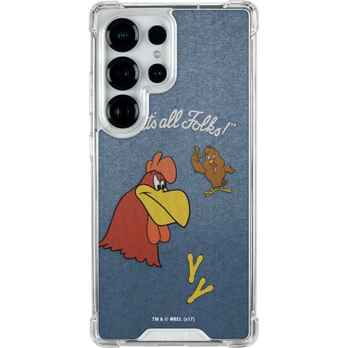 Looney Tunes Foghorn Leghorn Thats All Folks Galaxy S25 Ultra Clear Case
