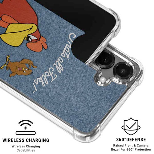 Looney Tunes Foghorn Leghorn Thats All Folks Galaxy S26 Plus Clear Case