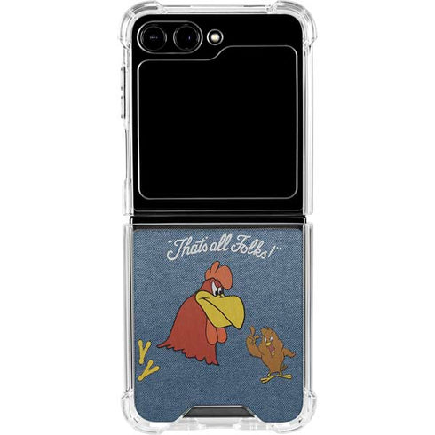 Looney Tunes Foghorn Leghorn Thats All Folks Galaxy Z Flip6 Clear Case