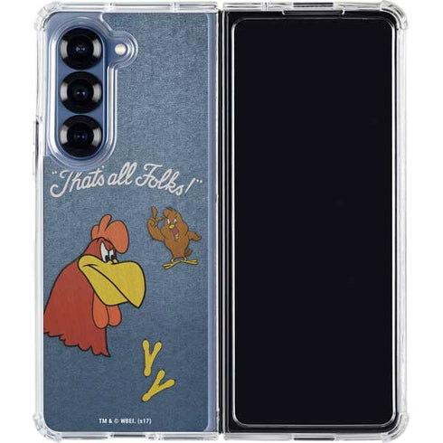 Looney Tunes Foghorn Leghorn Thats All Folks Galaxy Z Fold6 Clear Case