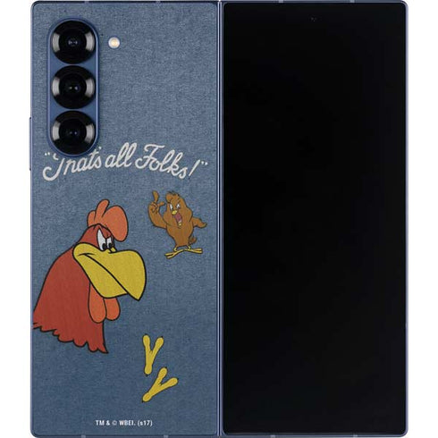 Looney Tunes Foghorn Leghorn Thats All Folks Galaxy Z Fold6 Skin