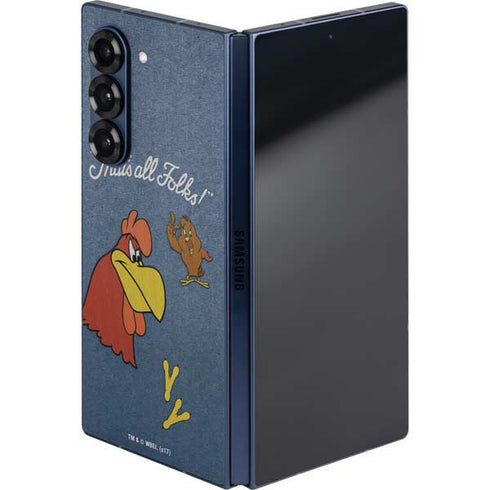 Looney Tunes Foghorn Leghorn Thats All Folks Galaxy Z Fold6 Skin