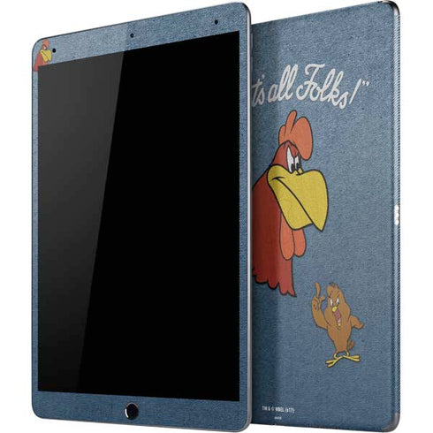 Looney Tunes Foghorn Leghorn Thats All Folks iPad Skins