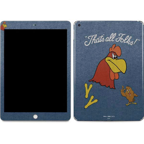 Looney Tunes Foghorn Leghorn Thats All Folks Apple iPad Skin