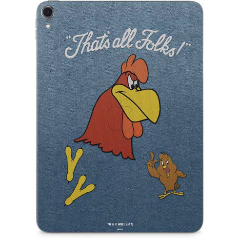 Looney Tunes Foghorn Leghorn Thats All Folks Apple iPad Pro Skin