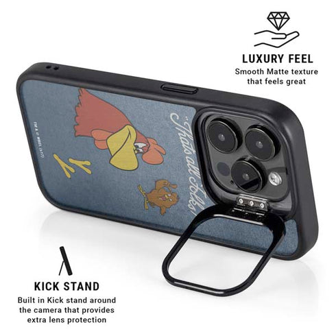 Looney Tunes Foghorn Leghorn Thats All Folks iPhone 14 Pro Kickstand Case