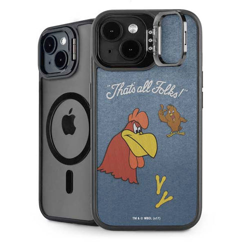 Looney Tunes Foghorn Leghorn Thats All Folks iPhone 15 Plus Kickstand Case