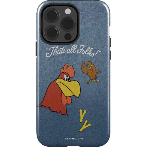 Looney Tunes Foghorn Leghorn Thats All Folks iPhone 15 Pro Impact Case