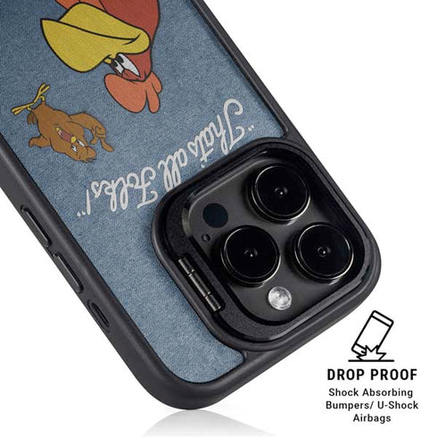 Looney Tunes Foghorn Leghorn Thats All Folks iPhone 15 Pro Kickstand Case