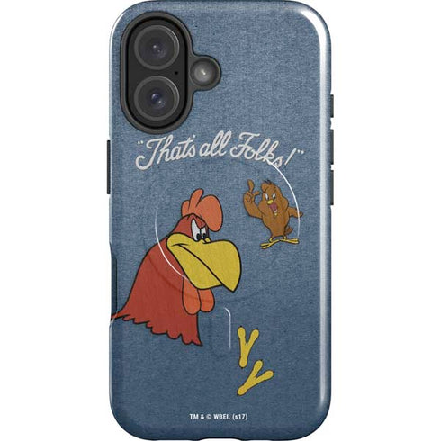 Looney Tunes Foghorn Leghorn Thats All Folks iPhone 16 Magsafe Impact Case