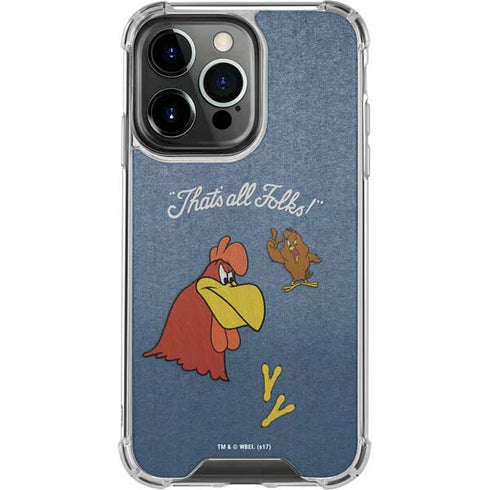 Looney Tunes Foghorn Leghorn Thats All Folks iPhone 16 Pro Clear Case