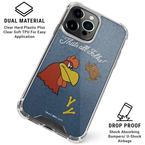 Looney Tunes Foghorn Leghorn Thats All Folks iPhone 16 Pro Clear Case