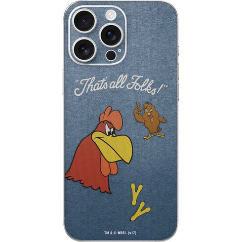 Looney Tunes Foghorn Leghorn Thats All Folks iPhone 16 Pro Max Skin