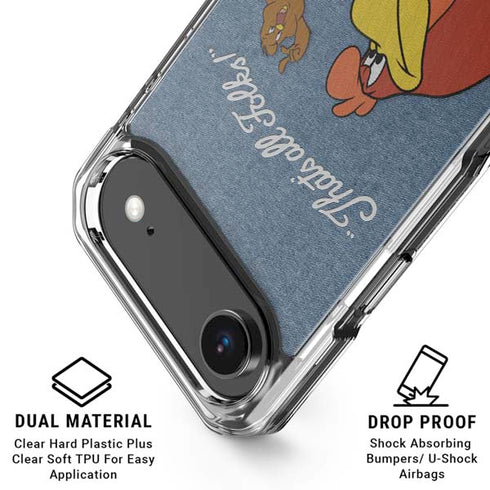 Looney Tunes Foghorn Leghorn Thats All Folks iPhone 17 Air Clear Case