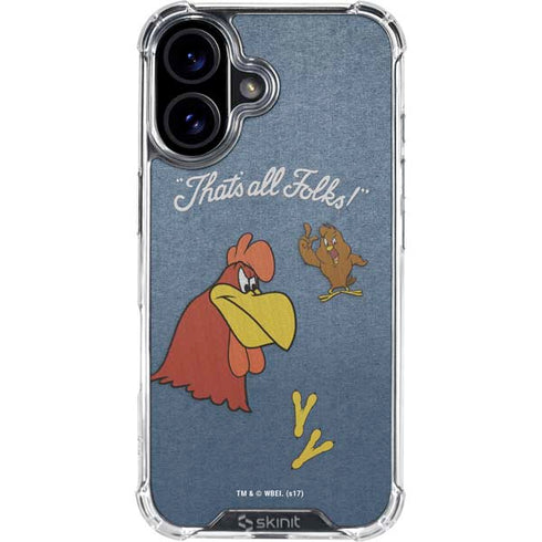 Looney Tunes Foghorn Leghorn Thats All Folks iPhone 17 Clear Case