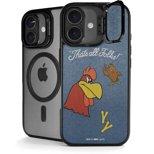 Looney Tunes Foghorn Leghorn Thats All Folks iPhone 17 Kickstand Case