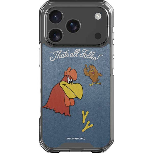 Looney Tunes Foghorn Leghorn Thats All Folks iPhone 17 Pro Clear Case