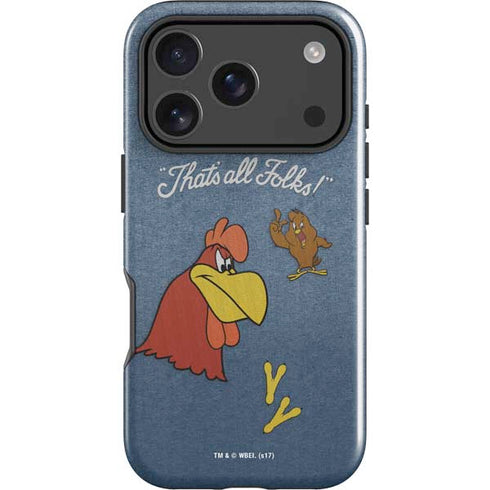 Looney Tunes Foghorn Leghorn Thats All Folks iPhone 17 Pro Impact Case