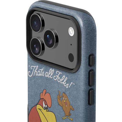 Looney Tunes Foghorn Leghorn Thats All Folks iPhone 17 Pro Max Impact Case