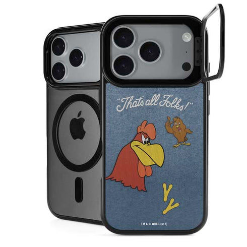 Looney Tunes Foghorn Leghorn Thats All Folks iPhone 17 Pro Max Kickstand Case