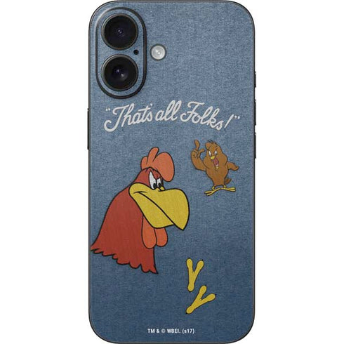 Looney Tunes Foghorn Leghorn Thats All Folks iPhone 17 Skin