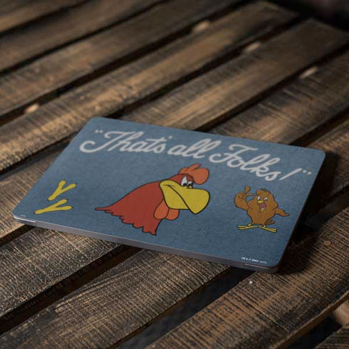 Looney Tunes Foghorn Leghorn Thats All Folks Apple MacBook Air Skin
