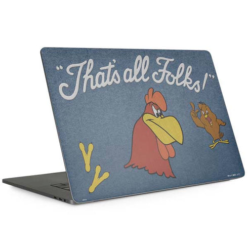Looney Tunes Foghorn Leghorn Thats All Folks MacBook Skins