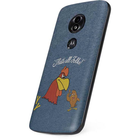 Looney Tunes Foghorn Leghorn Thats All Folks Moto E5 Play Skin