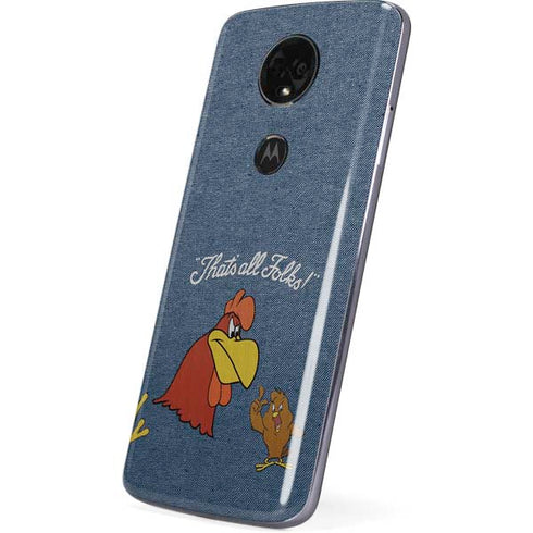 Looney Tunes Foghorn Leghorn Thats All Folks Moto E5 Plus Skin