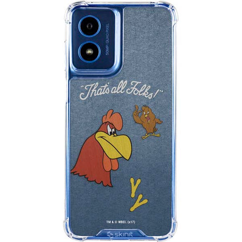 Looney Tunes Foghorn Leghorn Thats All Folks Moto G Play 4G (2024) Clear Case