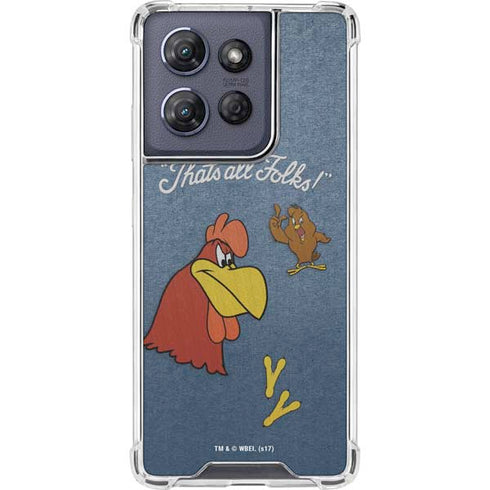 Looney Tunes Foghorn Leghorn Thats All Folks Moto G Play 5G (2025) Clear Case