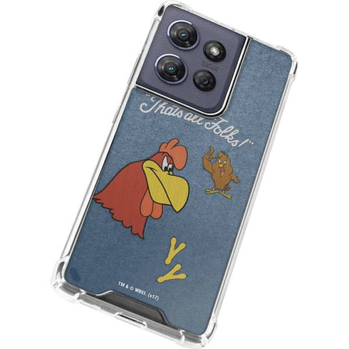 Looney Tunes Foghorn Leghorn Thats All Folks Moto G Play 5G (2025) Clear Case
