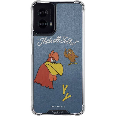 Looney Tunes Foghorn Leghorn Thats All Folks Moto G Power 5G (2024) Clear Case
