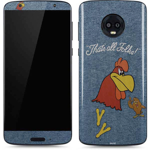 Looney Tunes Foghorn Leghorn Thats All Folks Moto G6 Skin