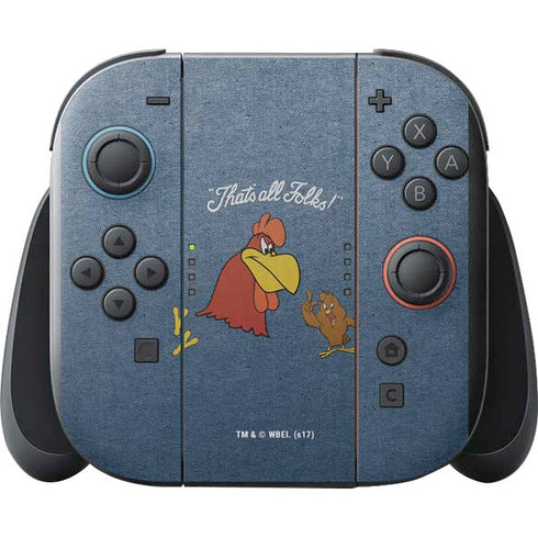 Looney Tunes Foghorn Leghorn Thats All Folks Nintendo Switch 2 (2025) with Joy-Con Skin